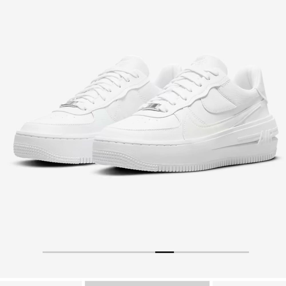 Nike airforce 1 platform white size 7.5 - Picture 2 of 6